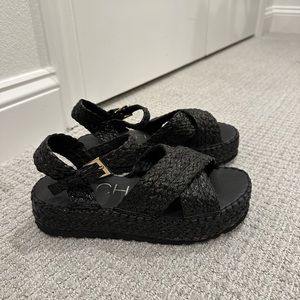Matisse Black Platform Sandal
